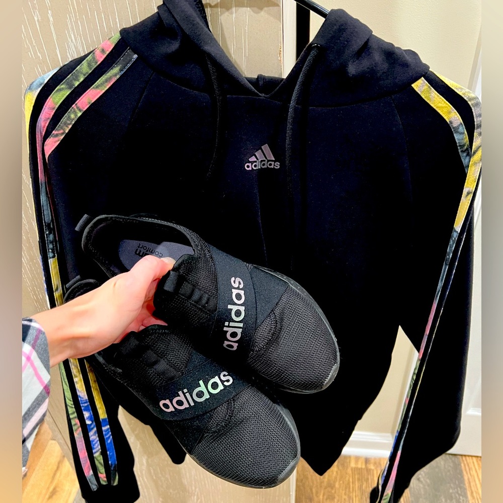 Adidas Hoodie with Matching Sneakers